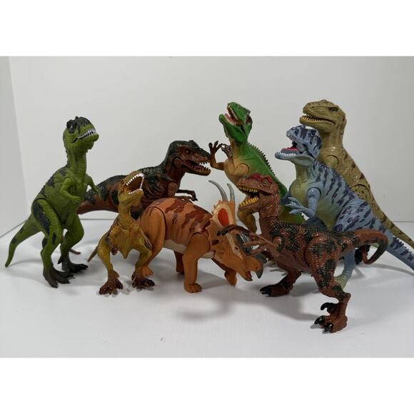 Dinosaur Toy Lot 8 Kid Galaxy Discovery Dino Achelosauru Allosaurus Deinoychus - Picture 1 of 10